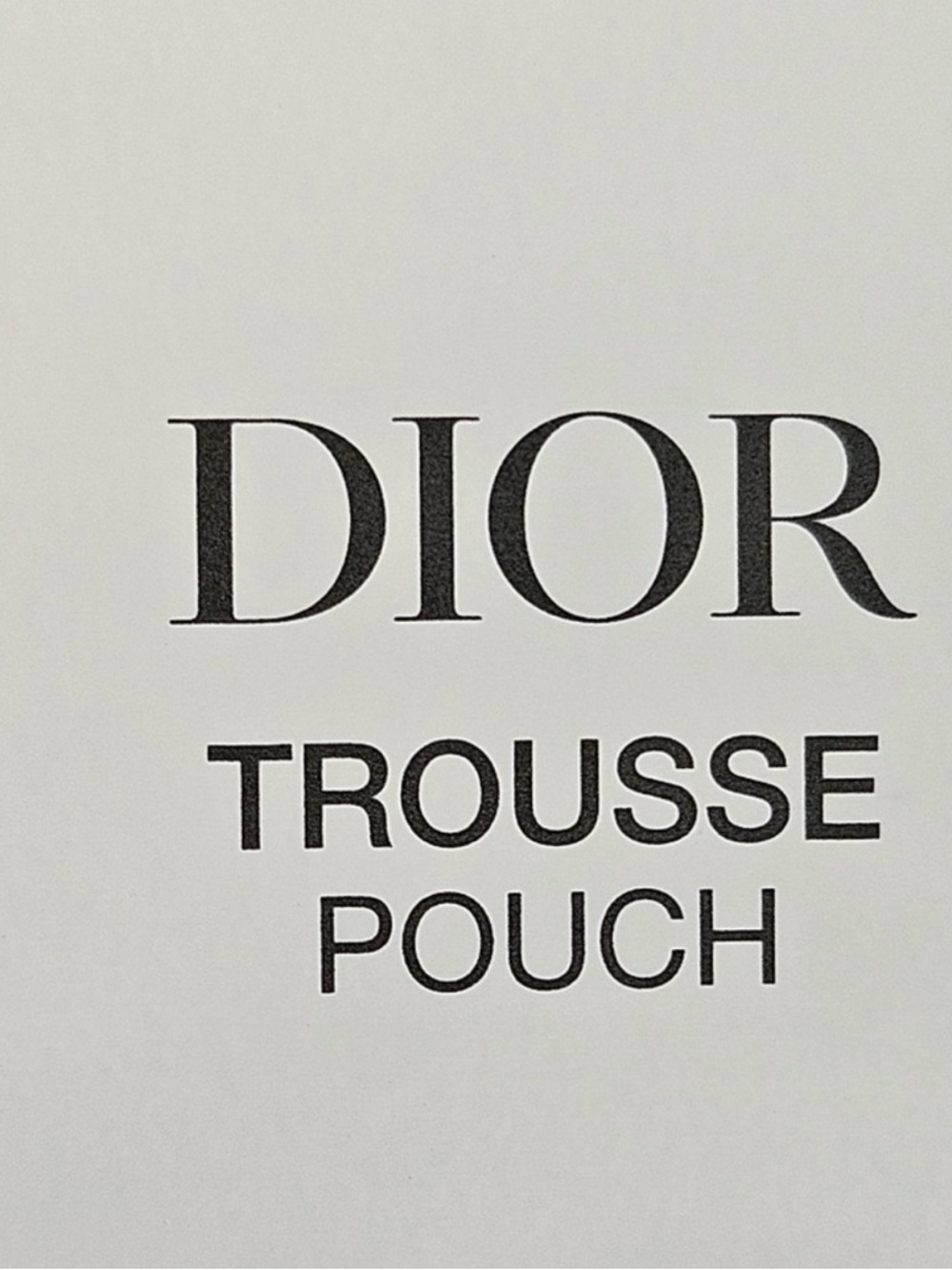 Dior Cream Embroidered Logo Cosmetic Pouch - Picture 5 of 6